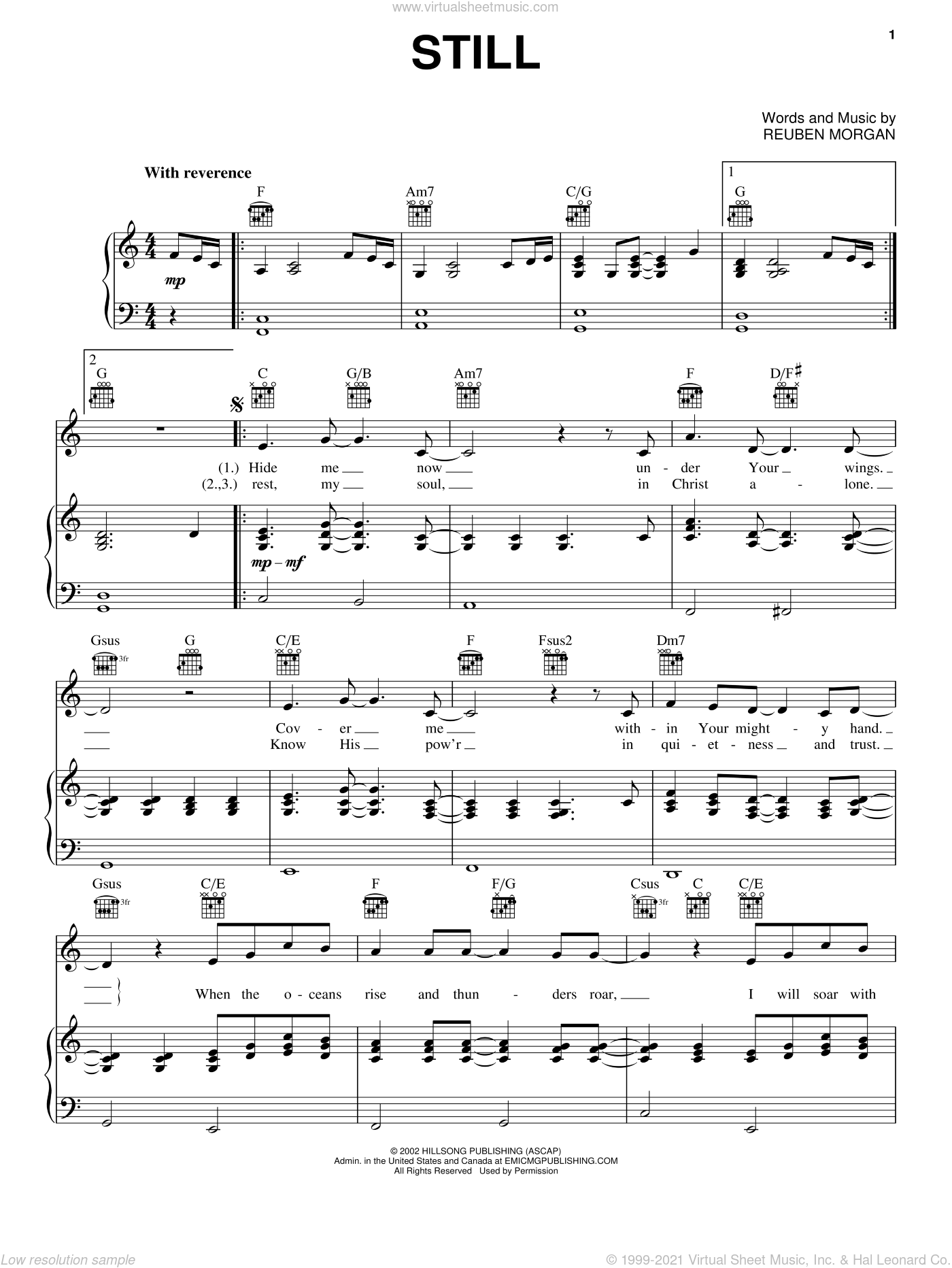 hillsong sheet music piano